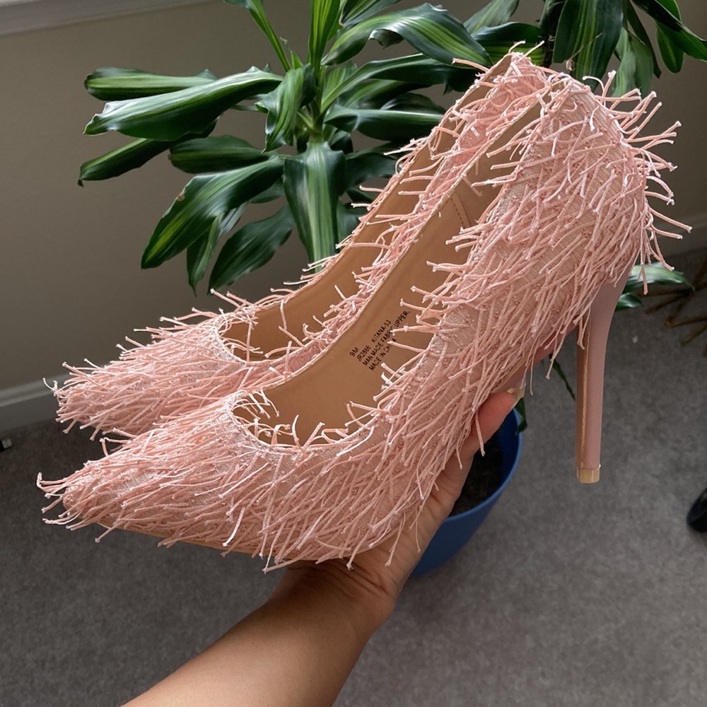 Pink Fringe Pump
